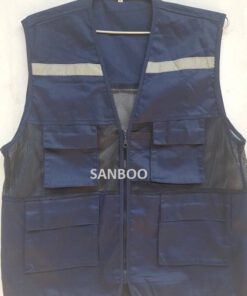 áo gile bảo hộ - màu tím than