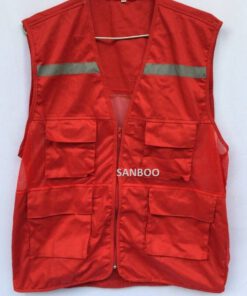 Áo gile bảo hộ - màu đỏ
