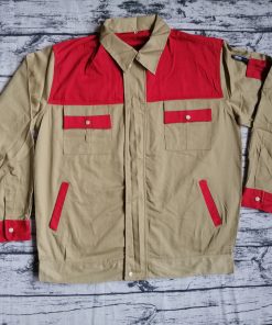 Quan Ao Bao Ho Lao Dong Tui Hop Phoi Mau Do