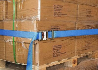 Dây cảo tăng đơ vải chằng hàng là thiết bị chuyên dụng dùng để cố định, siết chặt hàng hóa