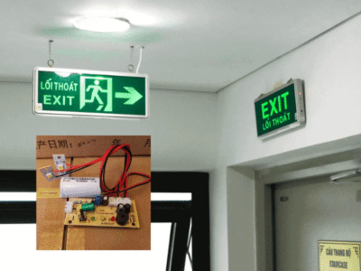 Cấu tạo đèn exit phát sáng khẩn cấp