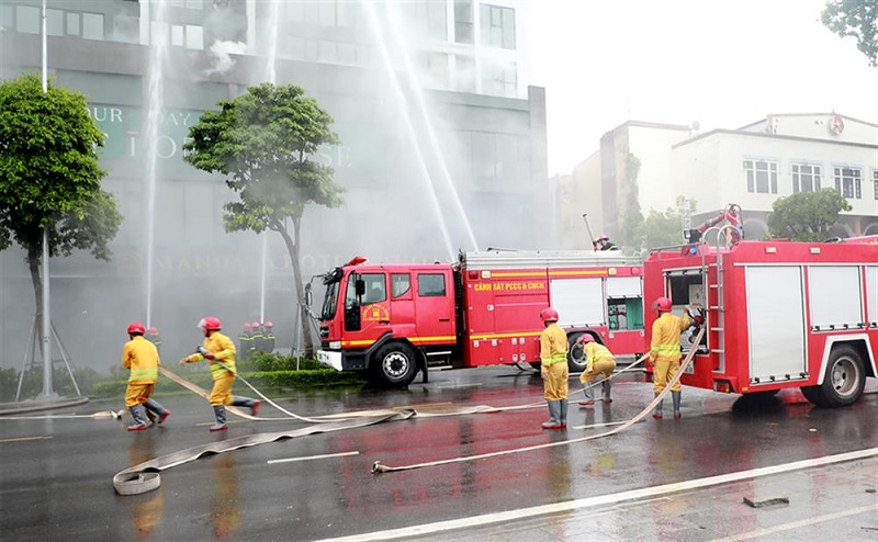 Quy trình tổ chức chữa cháy