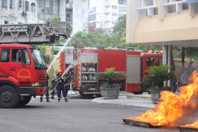 diễn tập phòng cháy chữa cháy