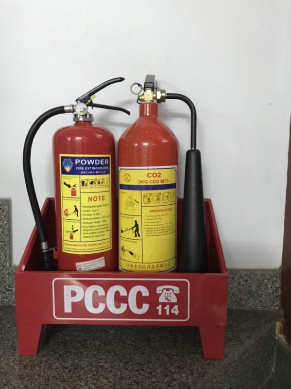 cách xử lý bình chữa cháy bị tụt áp