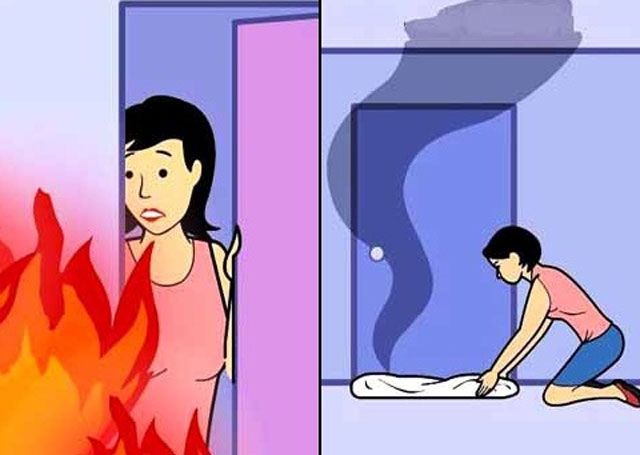 Cách chống ngạt khói khi cháy