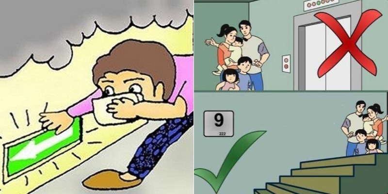 Cách chống ngạt khói khi cháy