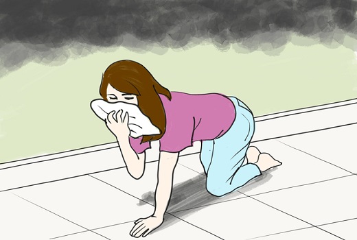 Cách thoát hiểm khi cháy Cách thoát hiểm khi cháy