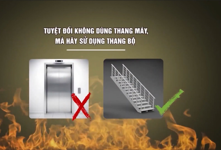 sử dụng thang máy khi cháy sử dụng thang máy khi cháy